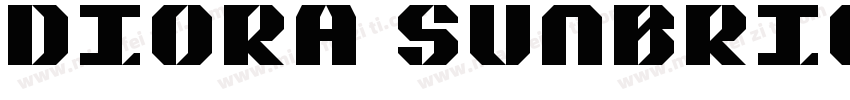 Diora Sunbrigh字体转换